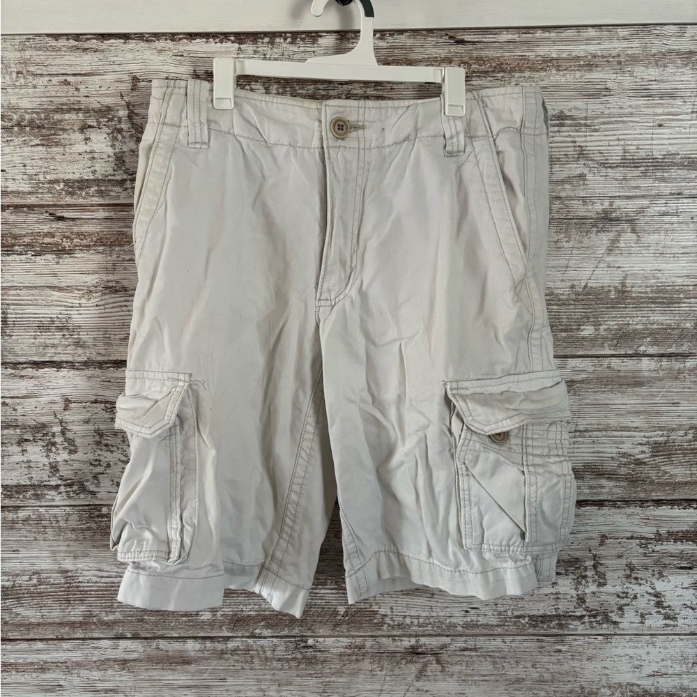 Aeropostale Men's Cargo Shorts - Light Gray